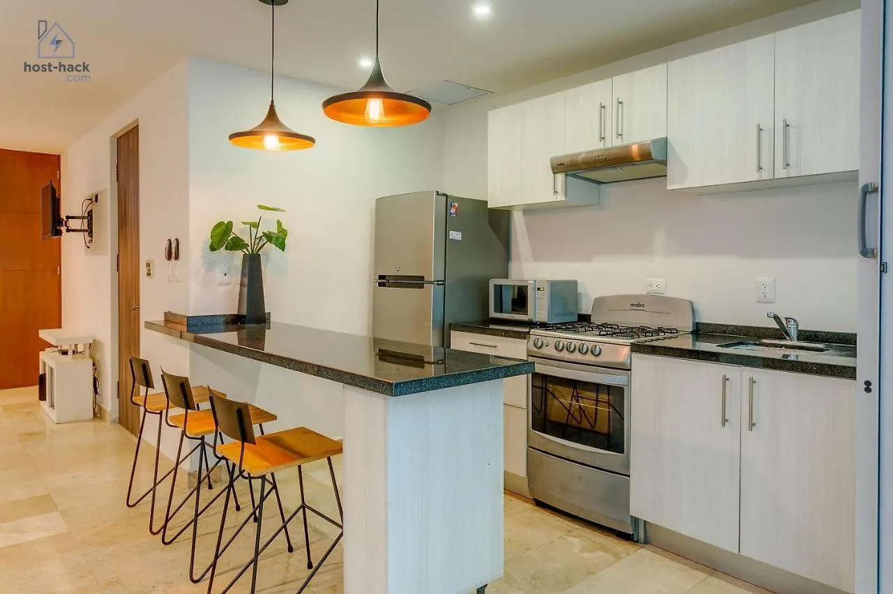 Apartment Aptartment With Patio, Rooftop & Pool Close To The Beach - Danzamar 2 Playa del Carmen