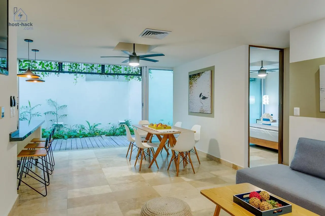 Apartment Aptartment With Patio, Rooftop & Pool Close To The Beach - Danzamar 2 Playa del Carmen