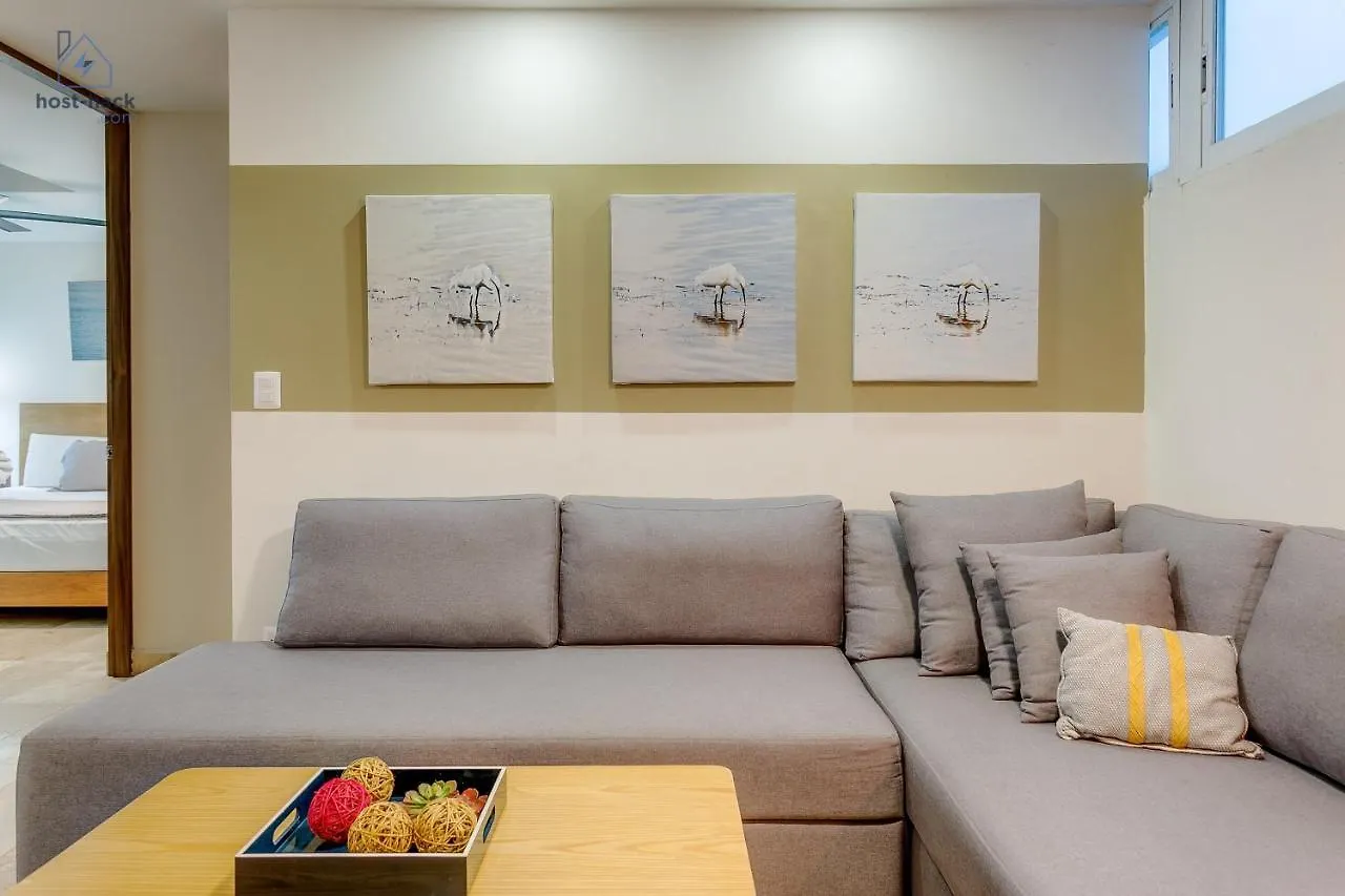 Aptartment With Patio, Rooftop & Pool Close To The Beach - Danzamar 2 Playa del Carmen
