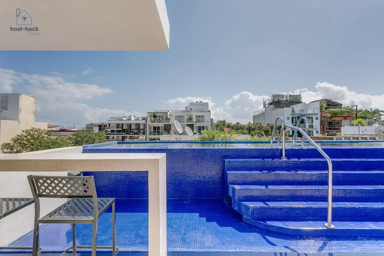 Apartment Aptartment With Patio, Rooftop & Pool Close To The Beach - Danzamar 2 Playa del Carmen